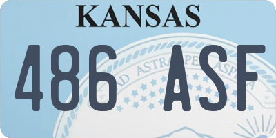 KS license plate 486ASF