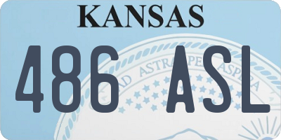 KS license plate 486ASL