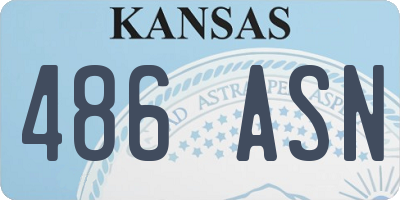 KS license plate 486ASN