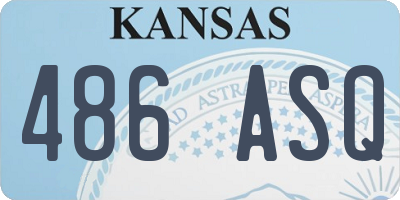 KS license plate 486ASQ