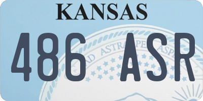 KS license plate 486ASR