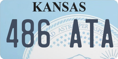 KS license plate 486ATA
