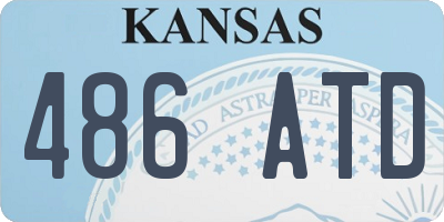 KS license plate 486ATD