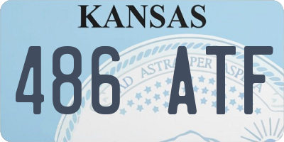KS license plate 486ATF