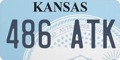 KS license plate 486ATK