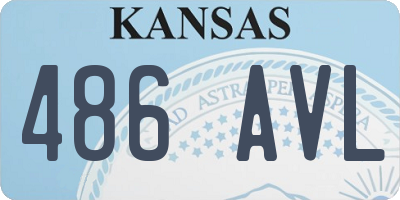 KS license plate 486AVL