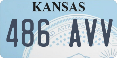 KS license plate 486AVV