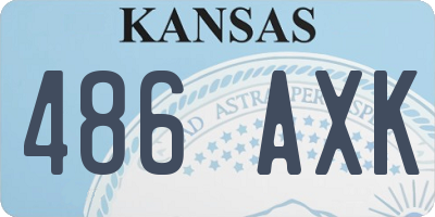 KS license plate 486AXK