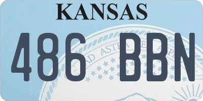 KS license plate 486BBN