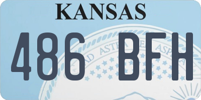 KS license plate 486BFH