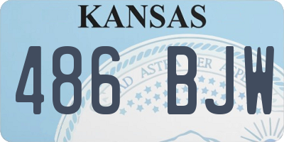 KS license plate 486BJW