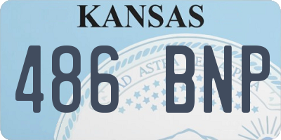 KS license plate 486BNP