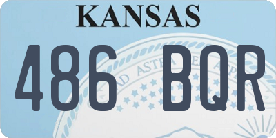 KS license plate 486BQR