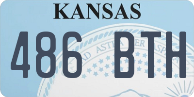 KS license plate 486BTH