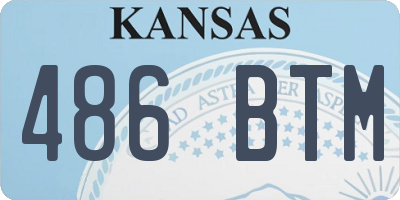 KS license plate 486BTM
