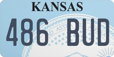 KS license plate 486BUD
