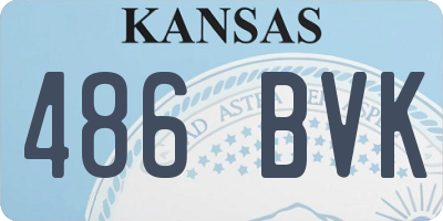 KS license plate 486BVK