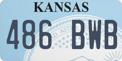KS license plate 486BWB