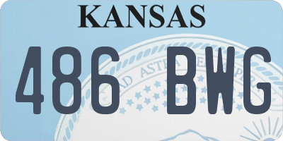 KS license plate 486BWG