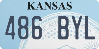 KS license plate 486BYL