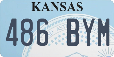 KS license plate 486BYM