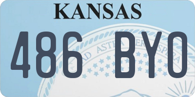 KS license plate 486BYO