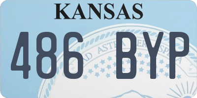 KS license plate 486BYP