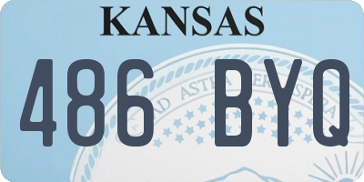KS license plate 486BYQ