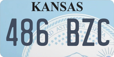 KS license plate 486BZC