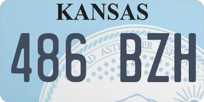 KS license plate 486BZH