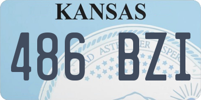 KS license plate 486BZI