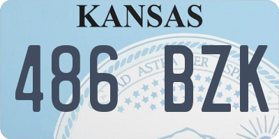 KS license plate 486BZK
