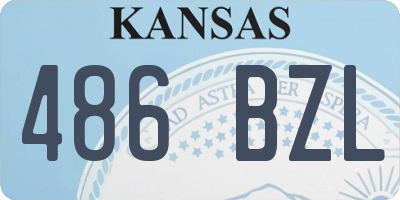 KS license plate 486BZL