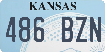 KS license plate 486BZN