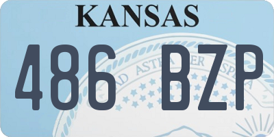 KS license plate 486BZP
