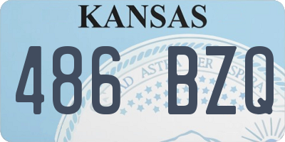 KS license plate 486BZQ