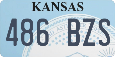 KS license plate 486BZS