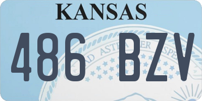 KS license plate 486BZV