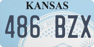 KS license plate 486BZX