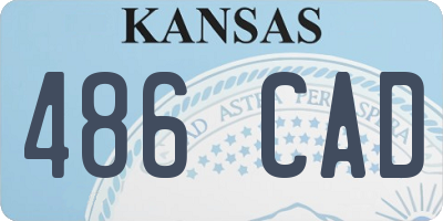 KS license plate 486CAD