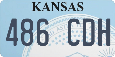 KS license plate 486CDH