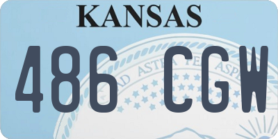 KS license plate 486CGW