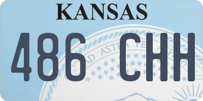 KS license plate 486CHH