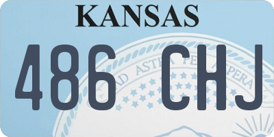 KS license plate 486CHJ