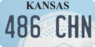 KS license plate 486CHN