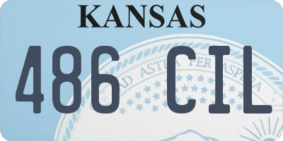 KS license plate 486CIL