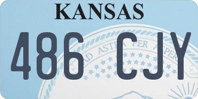 KS license plate 486CJY