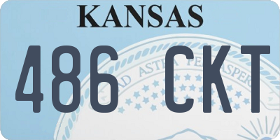 KS license plate 486CKT