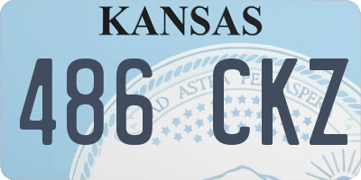 KS license plate 486CKZ