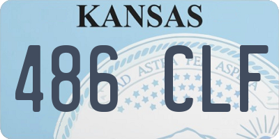 KS license plate 486CLF